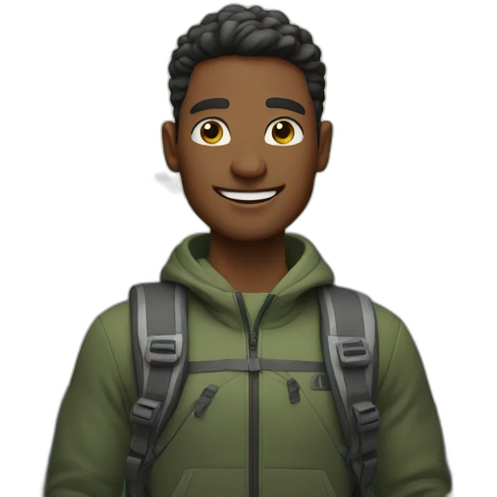 men on the peak of a mountain emoji