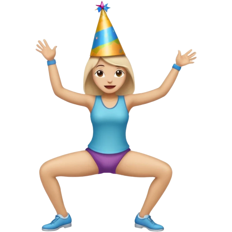 Twerking happy birthday emoji