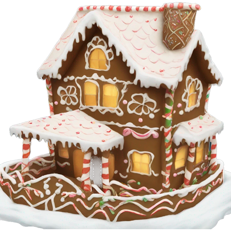 Aesthetic gingerbread house  emoji