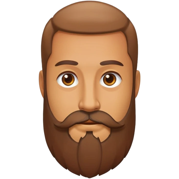 Change beard to long emoji