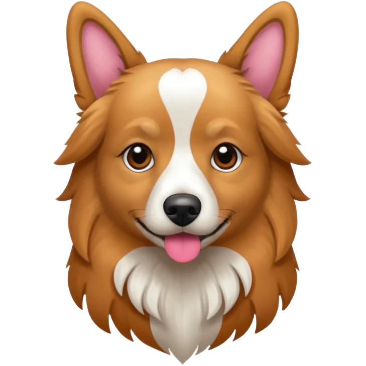 Ein hund mit rosanen flügeln emoji