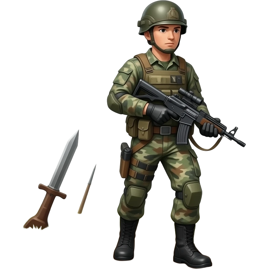 Messenger Runner on a battle field emoji
