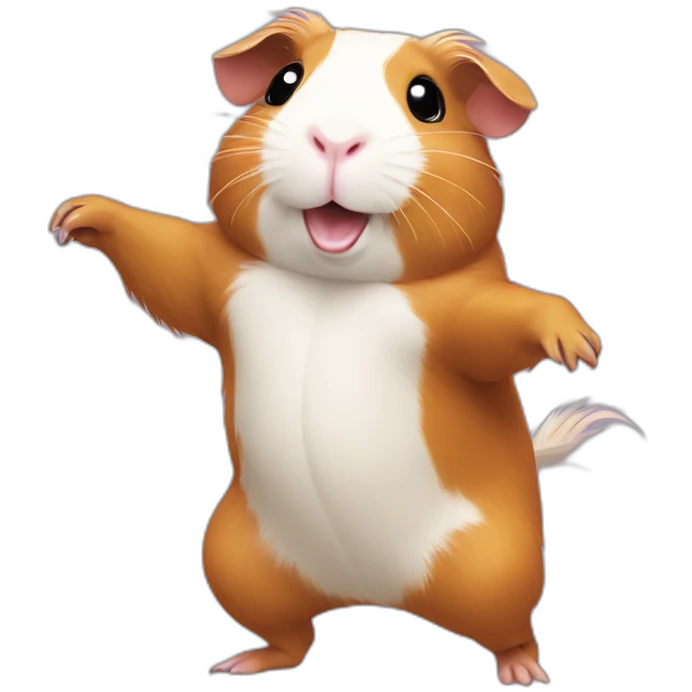 Guinea pig dancing emoji