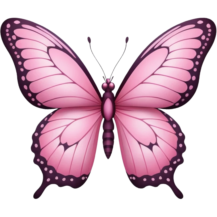 pink butterfly emoji