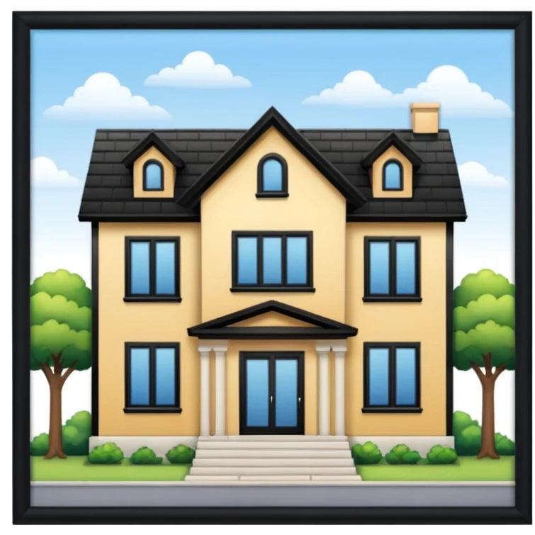 One floor home, 2 windows on left side  emoji