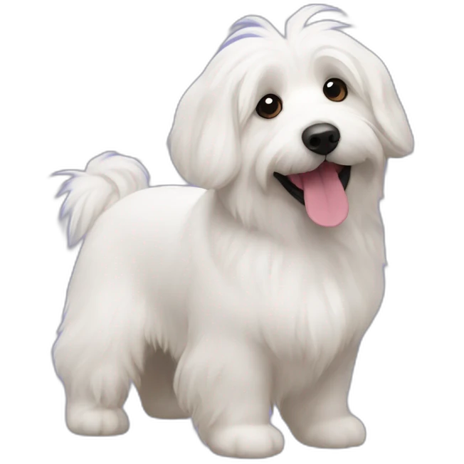 coton de tulear and corgy emoji