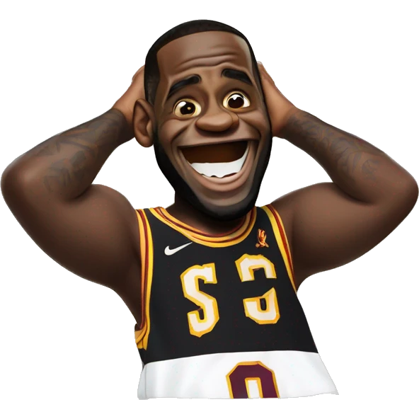 lebron james laughing emoji