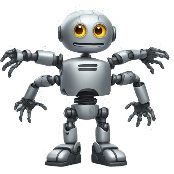 a robot with several arms emoji