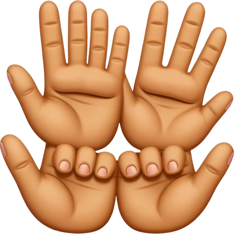 Four fingers emoji