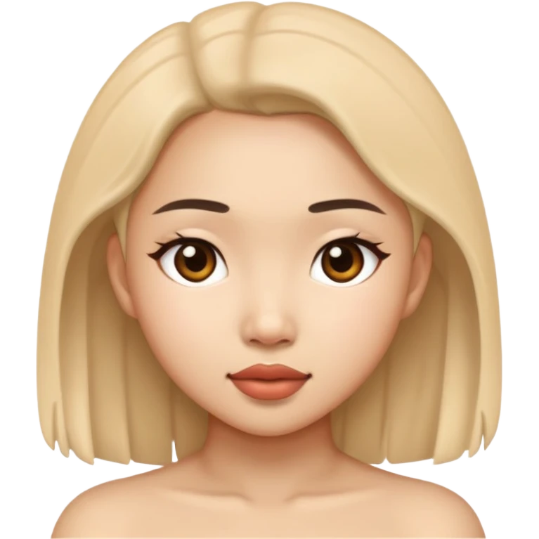 Голая девушка азиатской внешности emoji