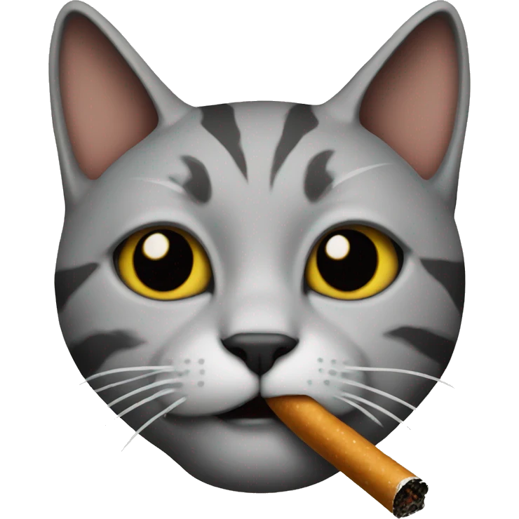 Cat smoking emoji