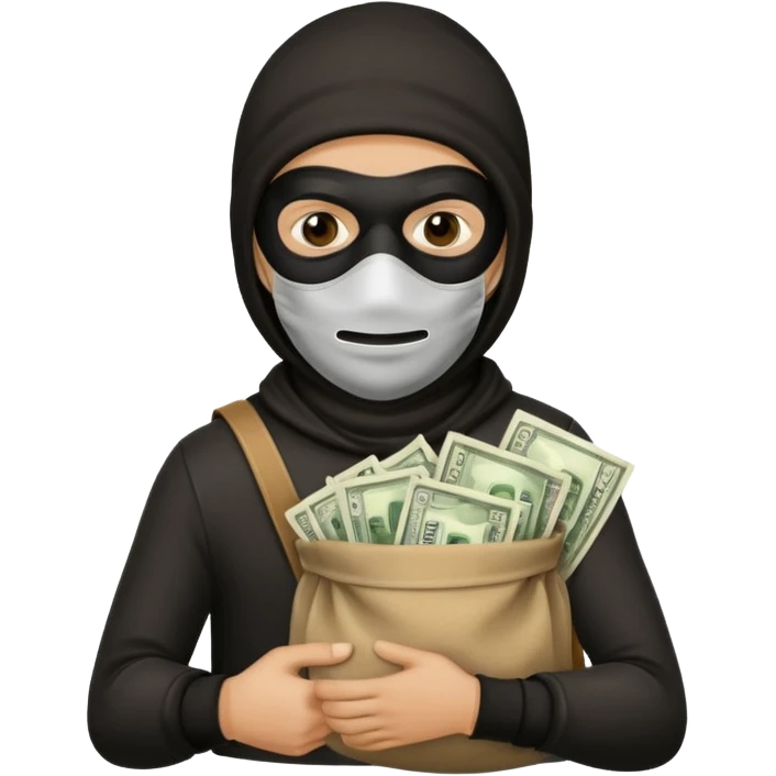  portrait of robber  emoji