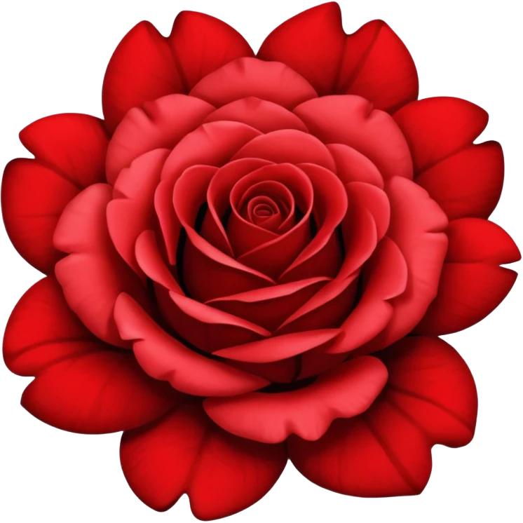 red and black  mix rose emoji