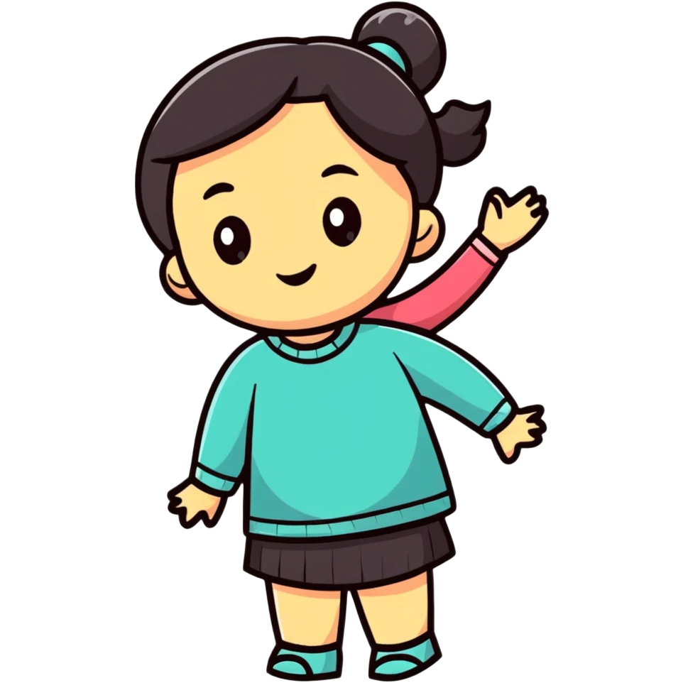 cheerful young woman emoji