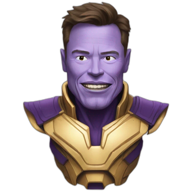 Elon musk as thanos emoji
