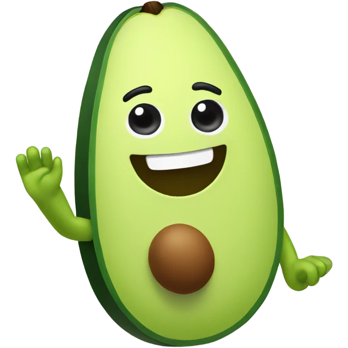 avocado high five emoji