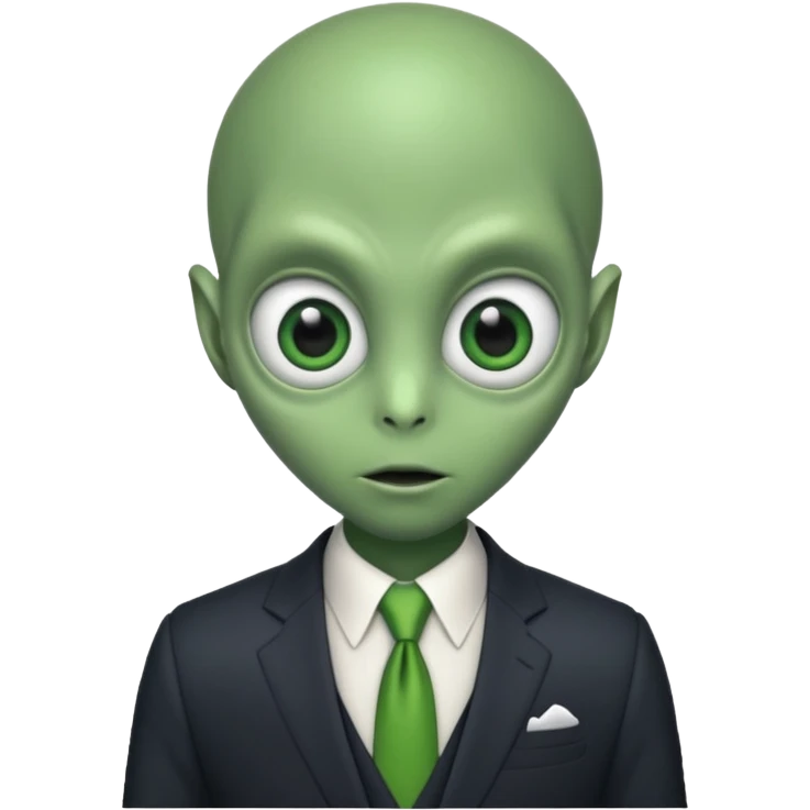 alien with mustache and body emoji