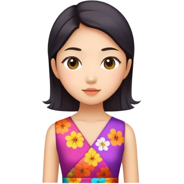 Asian girl emoji