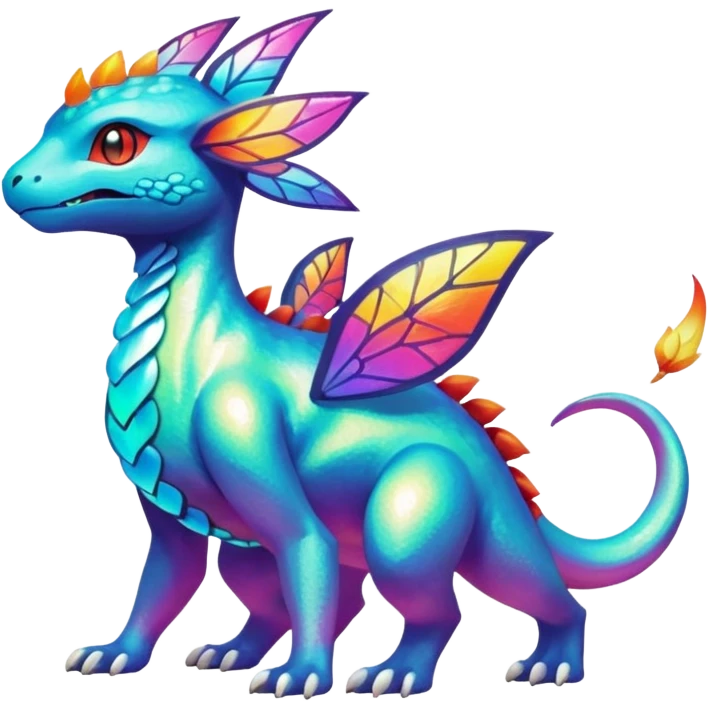 Elemental magical colorful exotic Pokémon-Fakémon-creature emoji