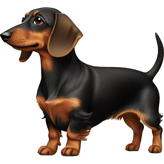 wirehaired dachshund profile entité body emoji