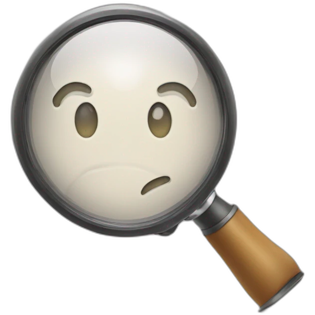 magnifying glass emoji