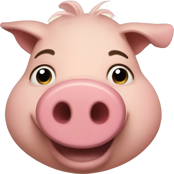The pig from moana emoji