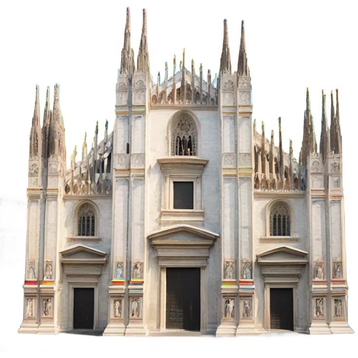 Duomo di Milano l’arcobaleno  emoji