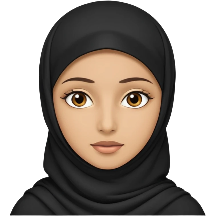 Muslim woman with niqab emoji