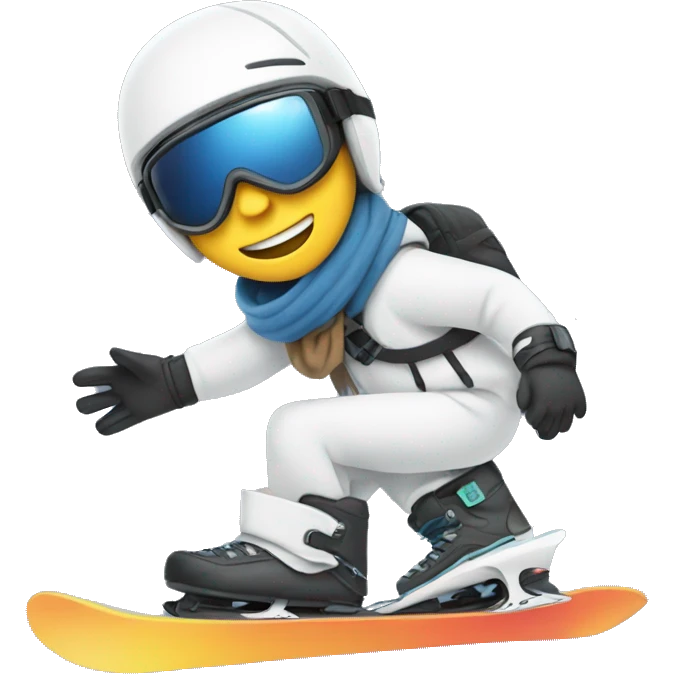 snowboarding with a prostetic feet  emoji