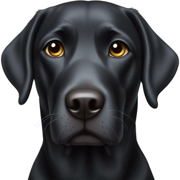 Black lab emoji
