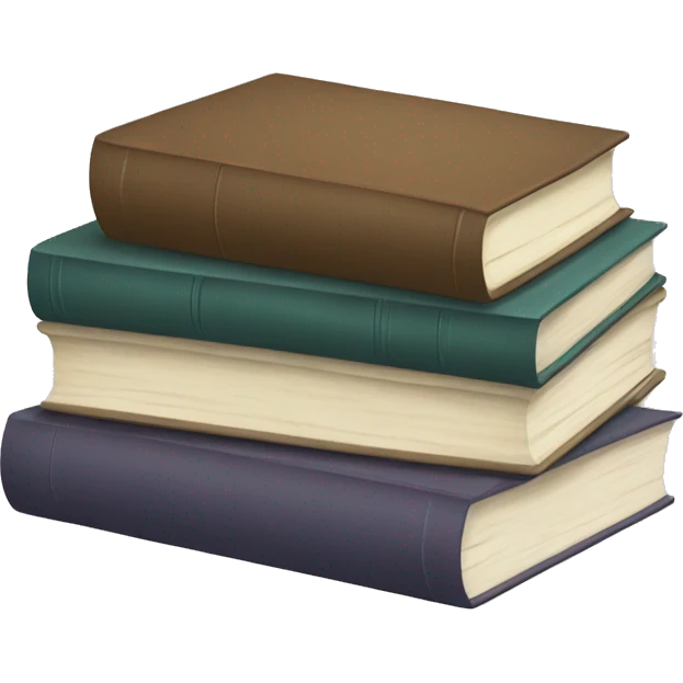 neutral stack of books emoji
