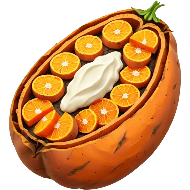 Baked sweet potato emoji