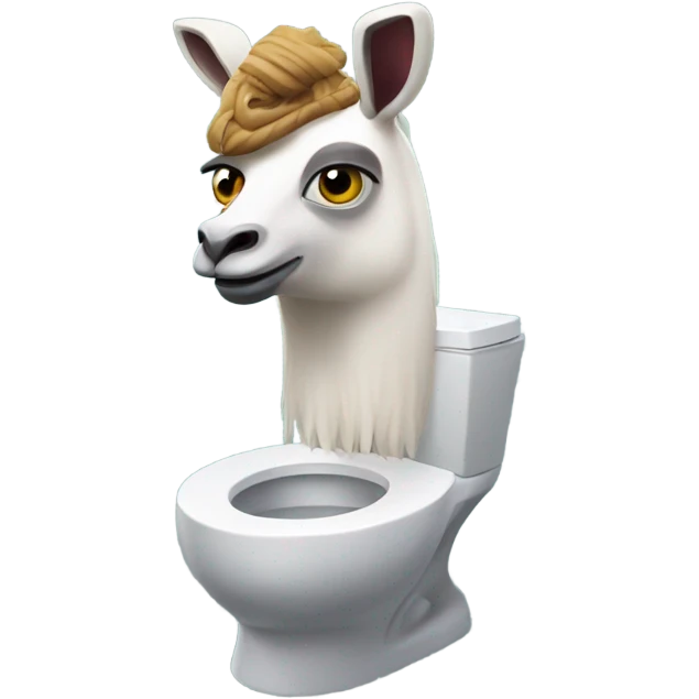 Fortnite lama wearing skibidi toilet emoji