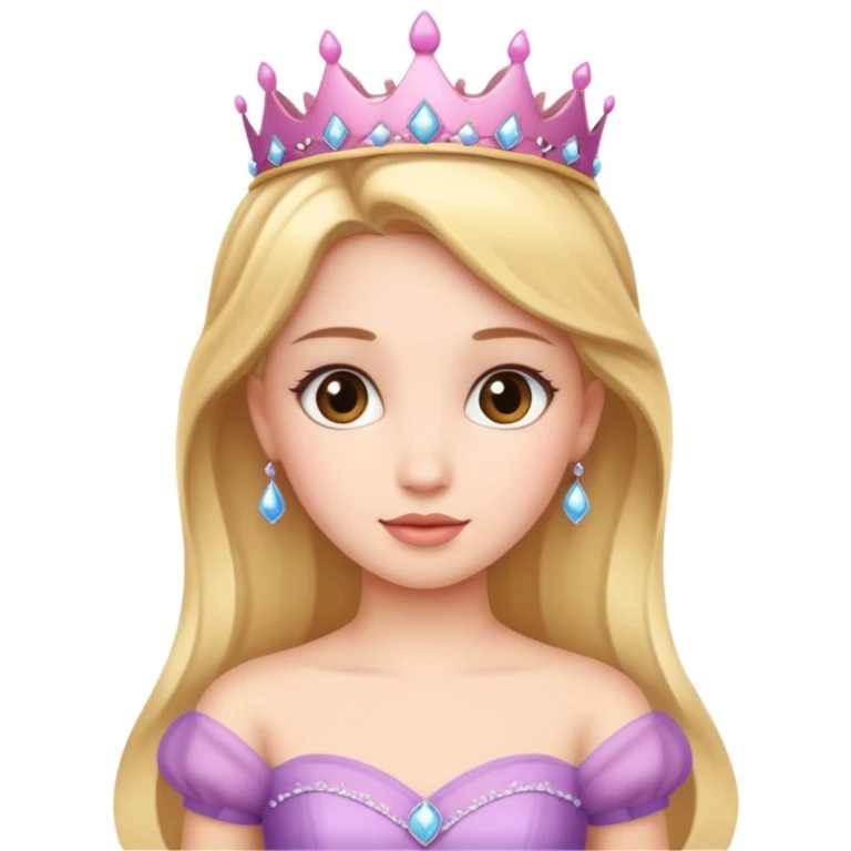 girls in a princess dress emoji