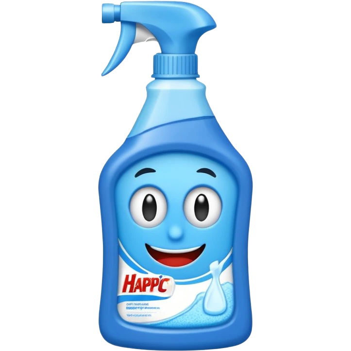 Emojipaper craft style Harpic cleaning product bottle emoji