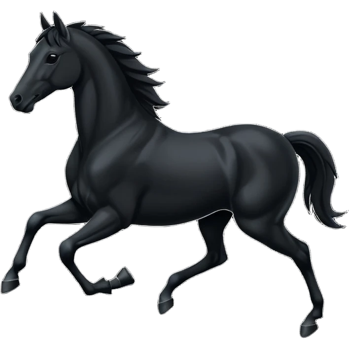 gallop silhouette emoji