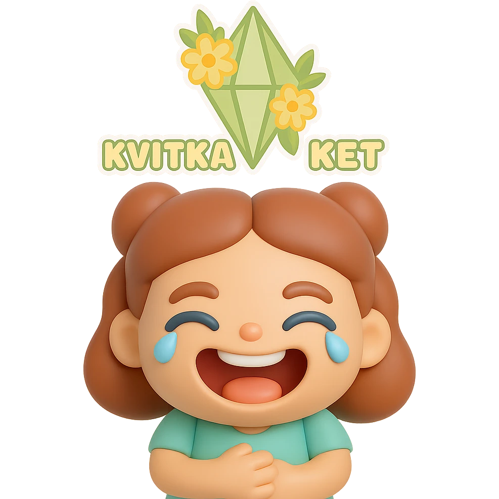 Create a vinyl figure style sticker of the girl from the reference image, laughing hard, holding her stomach, tears of laughter, joyful and lively. emoji