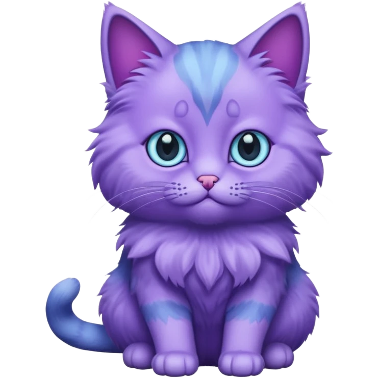a purple cat emoji