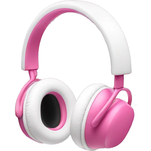 Pink headphones airpod Max emoji