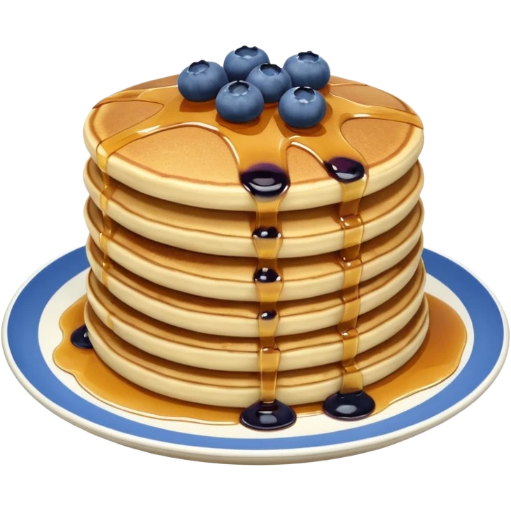 Blueberry pancakes emoji emoji