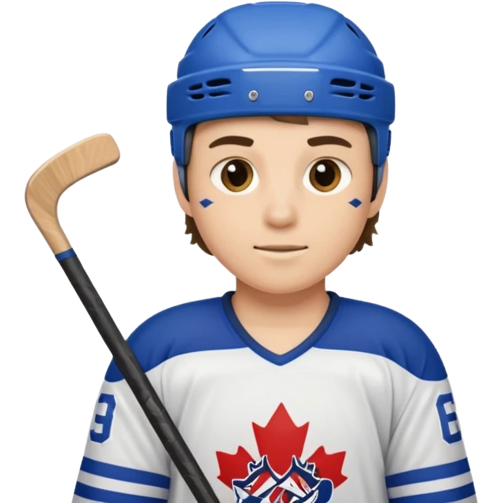 a hockey player emoji