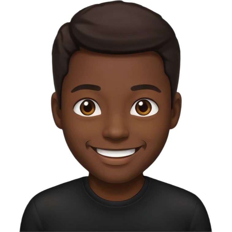 ⁶🤷🏾‍♂️⁷ change color of the shirt to black  emoji