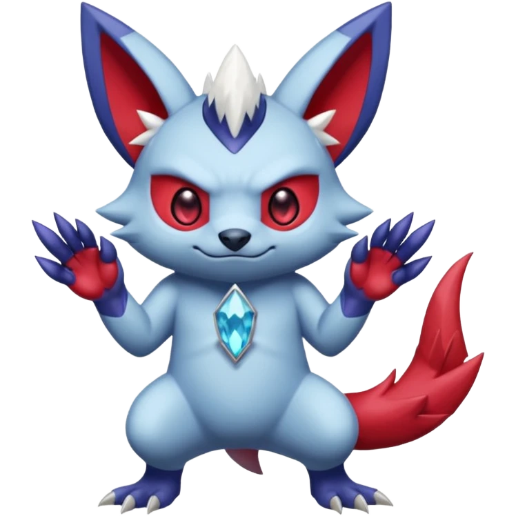 Stitch-Sableye-Zangoose-fusion, full body emoji