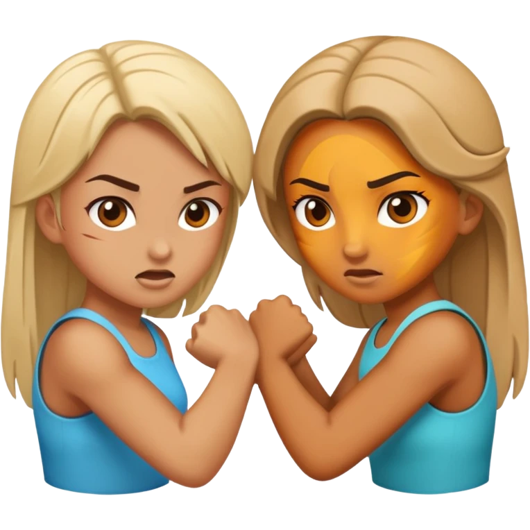 2 girls fighting  emoji