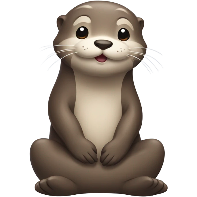 Praying otter emoji