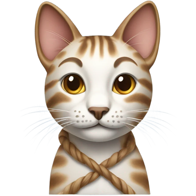 Make a cat with braids emoji