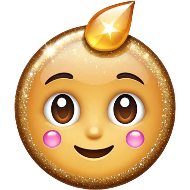 glitter cheap brown emoji