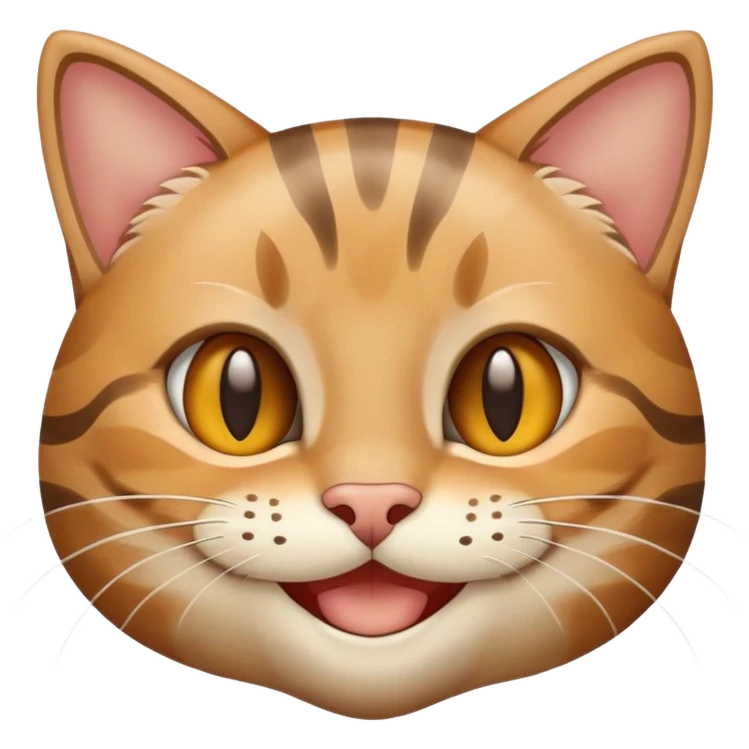 tabby cat smiley emoji