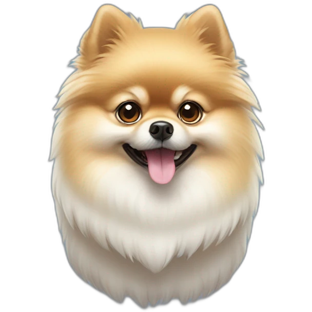 Pomeranian ghost emoji