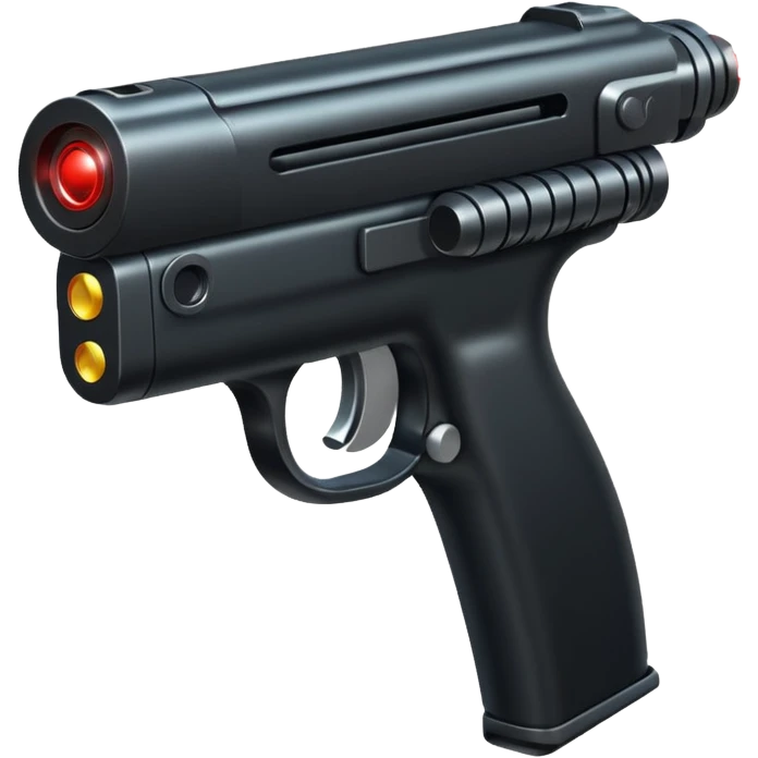 gun with a laser beam emoji